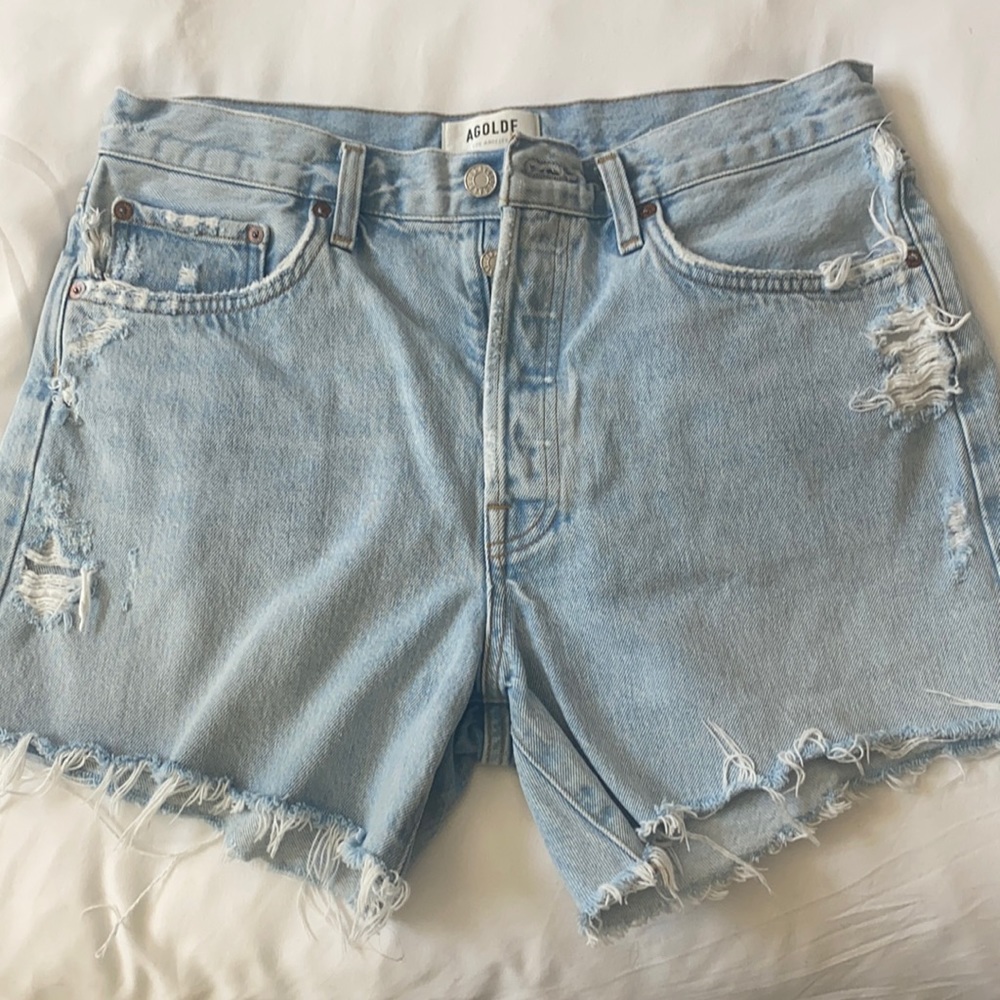 Agolde Parker Long Shorts - Parade 28